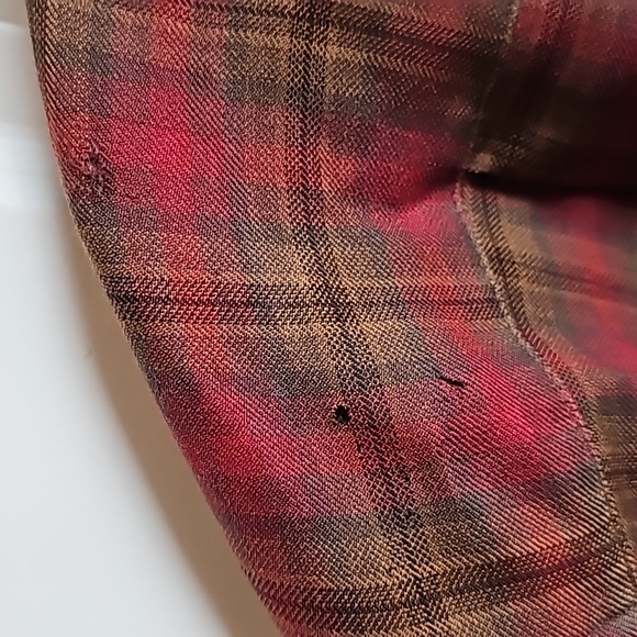 Sir Pendleton 100% Pure Virgin Wool Plaid Button Down in Men's Size XL Long - Picture 4 of 7